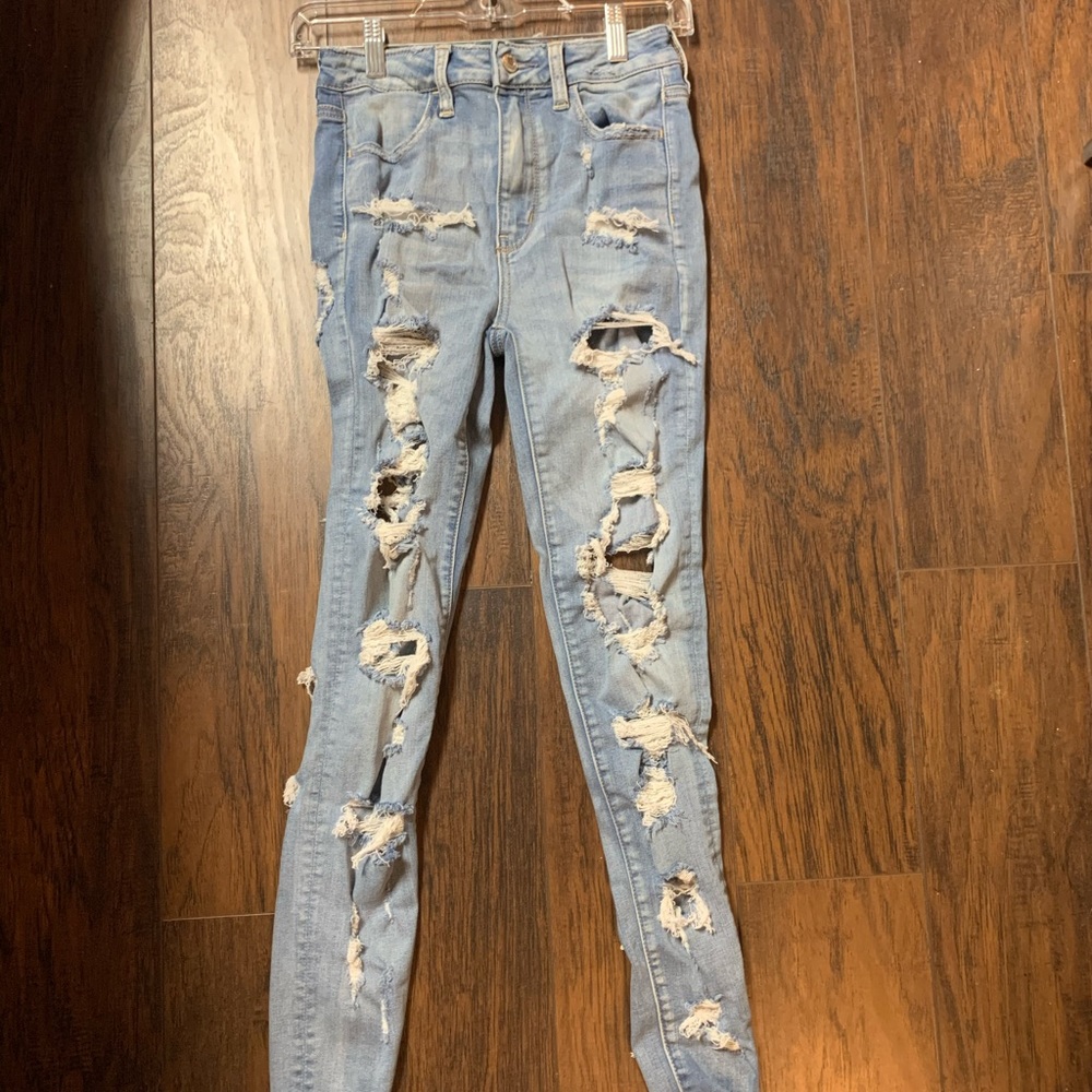 AEO Double Soded Ripped Jeans
